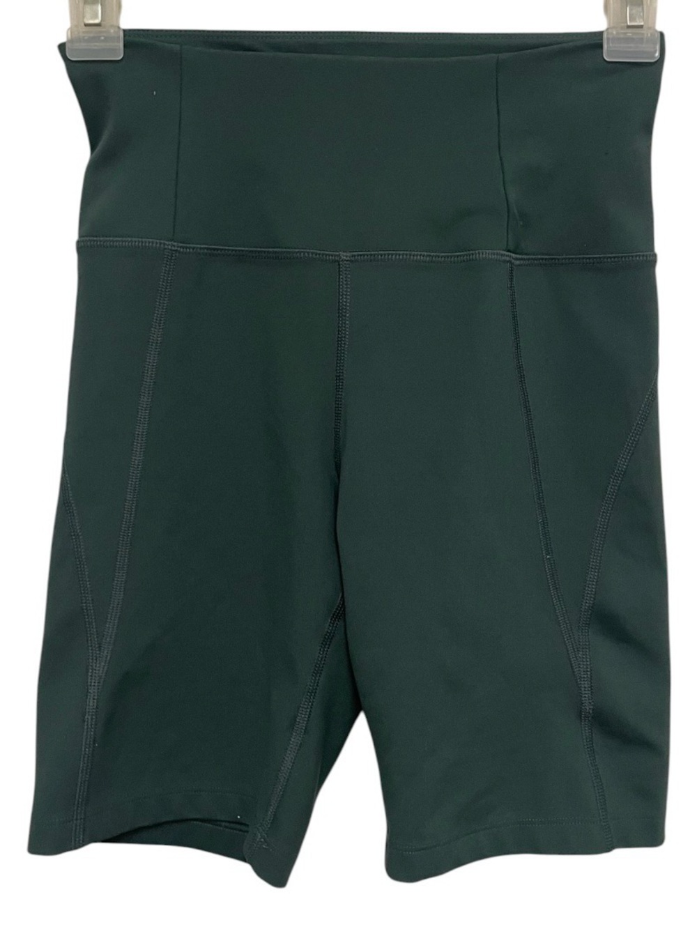 Girlfriend collective high rise biker shorts 8” dark green